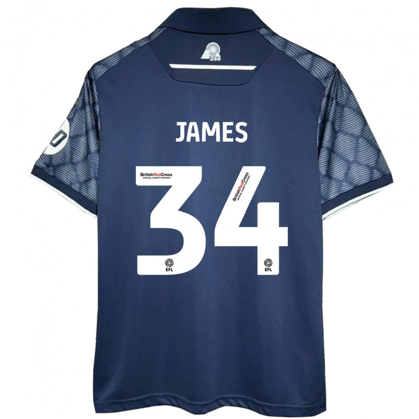 Danxen Kid Aaron James #34 Black Away Jersey 2024/25 T-Shirt