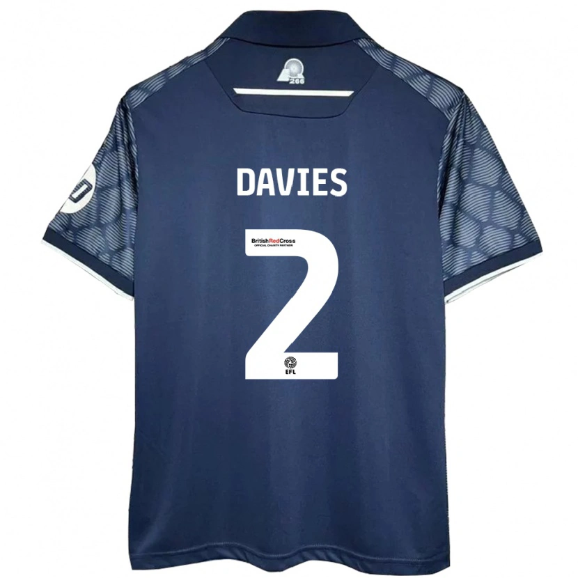 Danxen Kid Phoebe Davies #2 Black Away Jersey 2024/25 T-Shirt