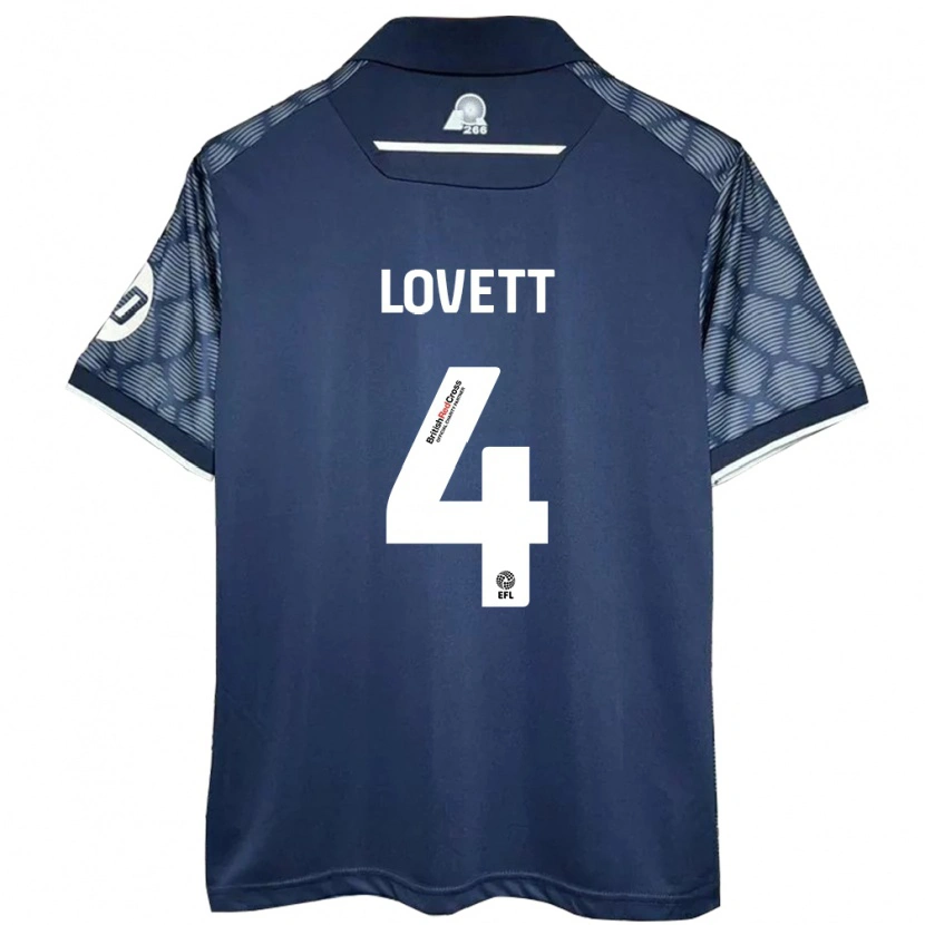 Danxen Kid Erin Lovett #4 Black Away Jersey 2024/25 T-Shirt