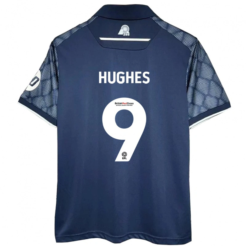 Danxen Kid Rosie Hughes #9 Black Away Jersey 2024/25 T-Shirt