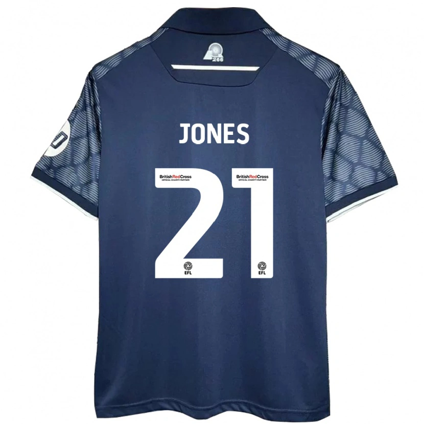 Danxen Kid Lili Jones #21 Black Away Jersey 2024/25 T-Shirt