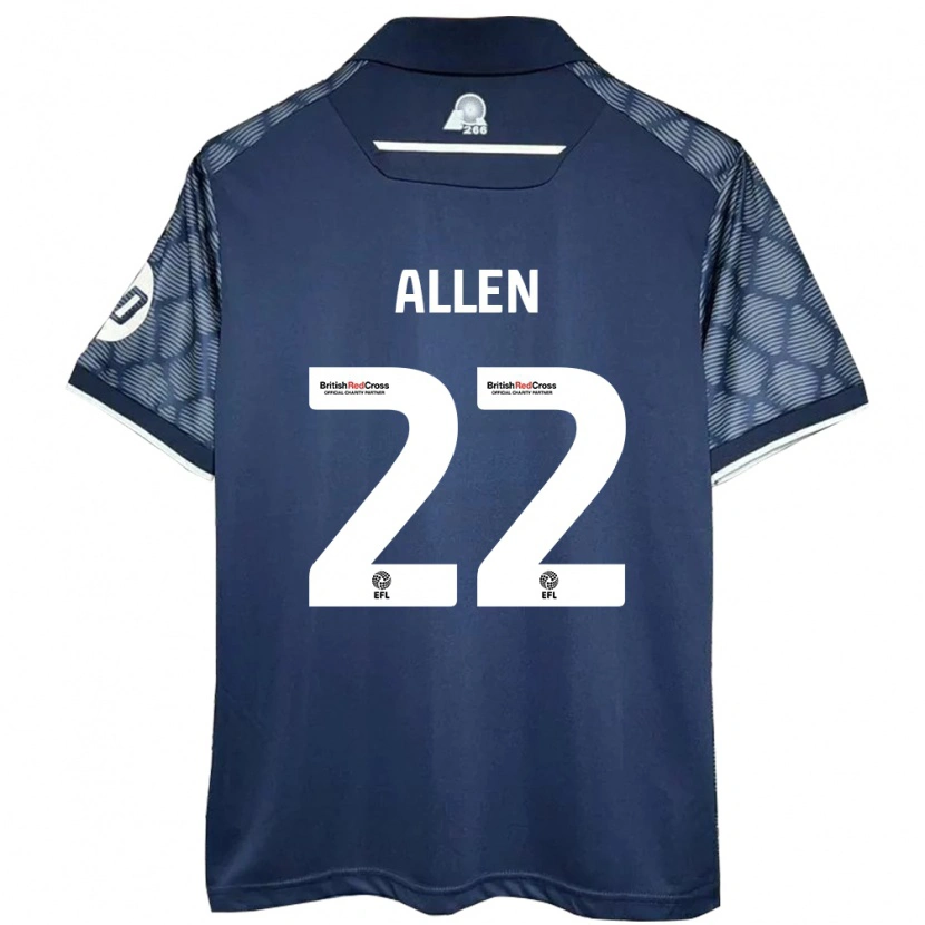 Danxen Kid Keren Allen #22 Black Away Jersey 2024/25 T-Shirt