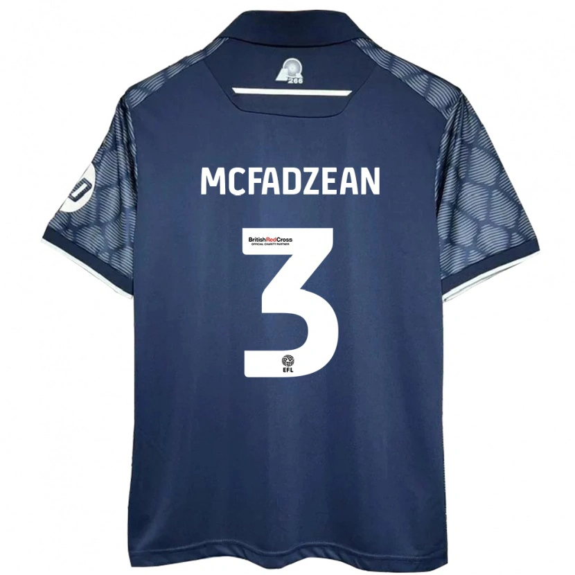 Danxen Kid Callum Mcfadzean #3 Black Away Jersey 2024/25 T-Shirt