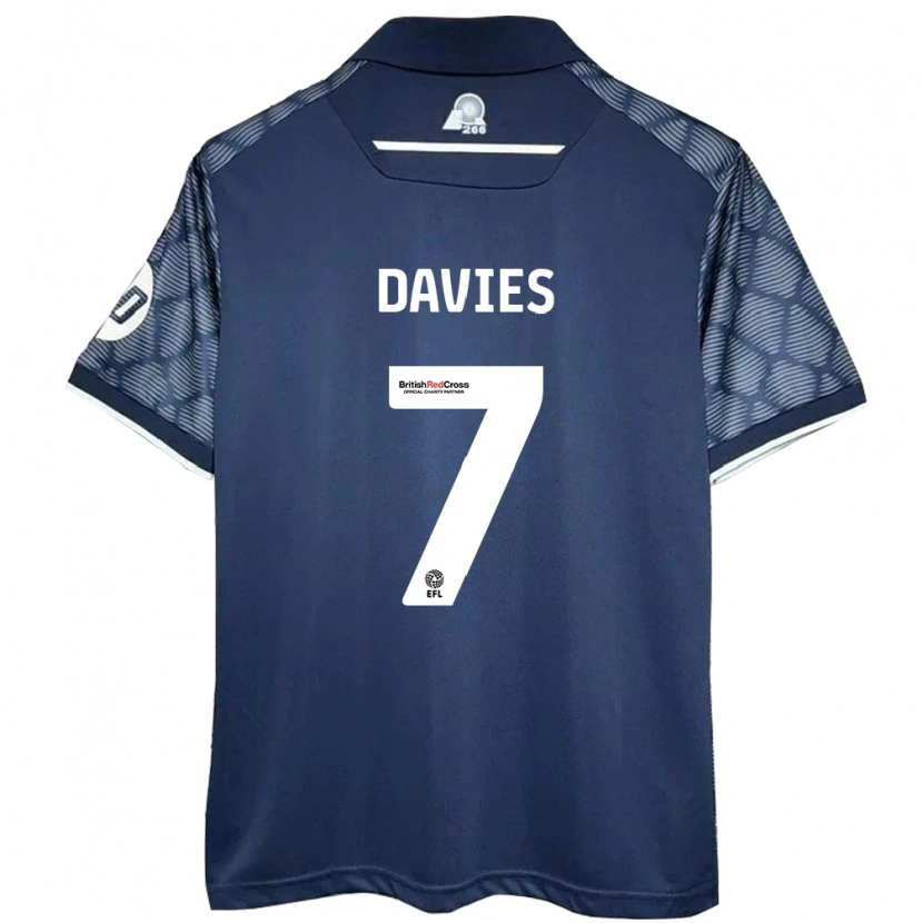 Danxen Kid Jordan Davies #7 Black Away Jersey 2024/25 T-Shirt