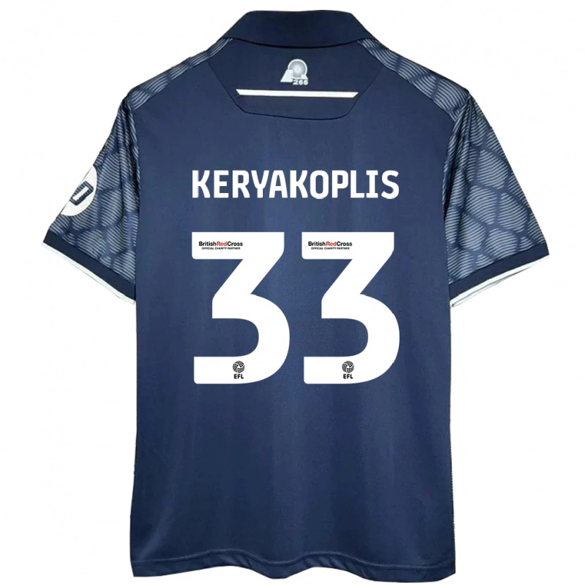 Danxen Kid Hannah Keryakoplis #33 Black Away Jersey 2024/25 T-Shirt