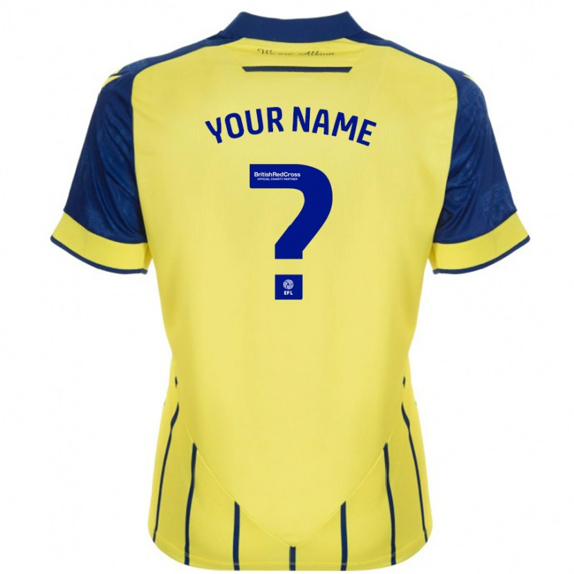 Danxen Kid Your Name #0 Yellow Blue Away Jersey 2024/25 T-Shirt