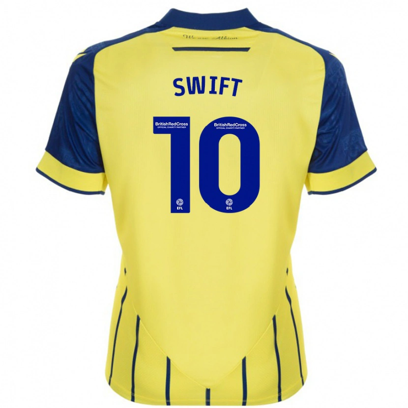 Danxen Kid John Swift #10 Yellow Blue Away Jersey 2024/25 T-Shirt