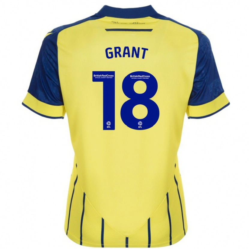 Danxen Kid Karlan Grant #18 Yellow Blue Away Jersey 2024/25 T-Shirt