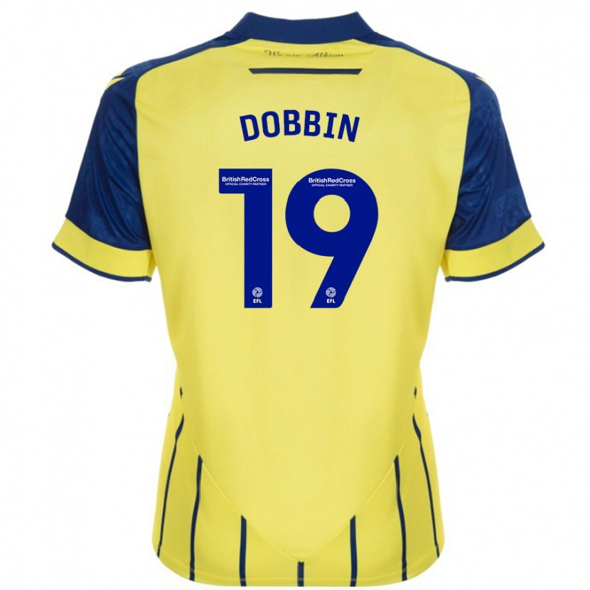 Danxen Kid Lewis Dobbin #19 Yellow Blue Away Jersey 2024/25 T-Shirt