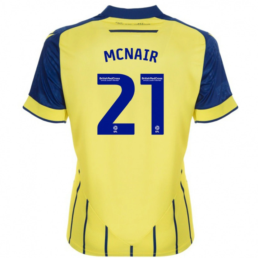 Danxen Kid Paddy Mcnair #21 Yellow Blue Away Jersey 2024/25 T-Shirt