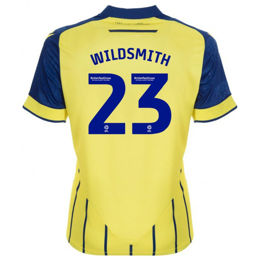 Danxen Kid Joe Wildsmith #23 Yellow Blue Away Jersey 2024/25 T-Shirt