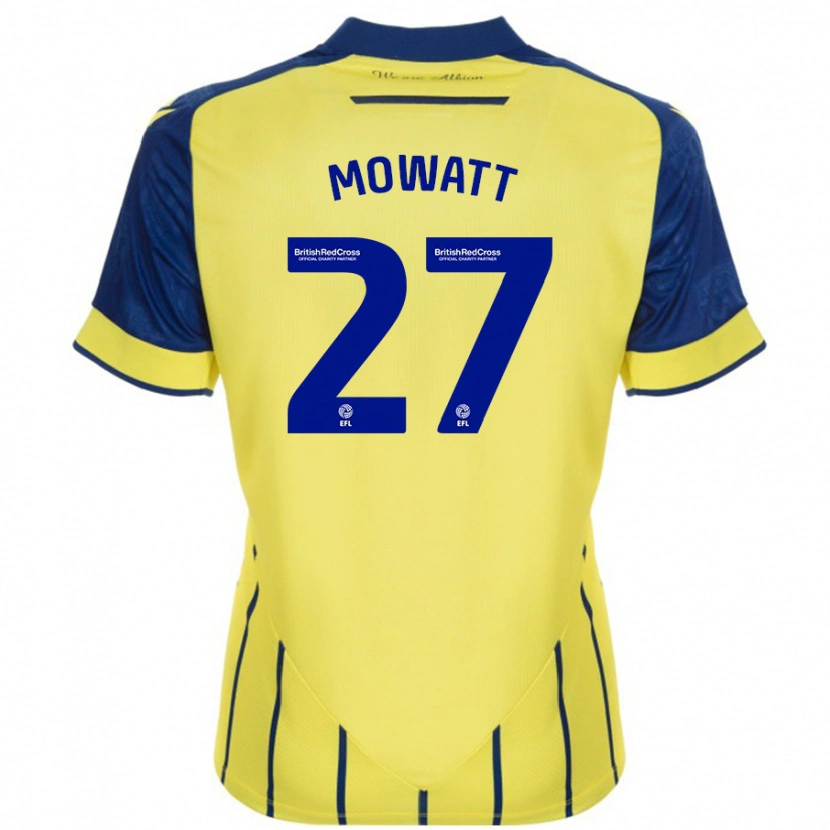 Danxen Kid Alex Mowatt #27 Yellow Blue Away Jersey 2024/25 T-Shirt