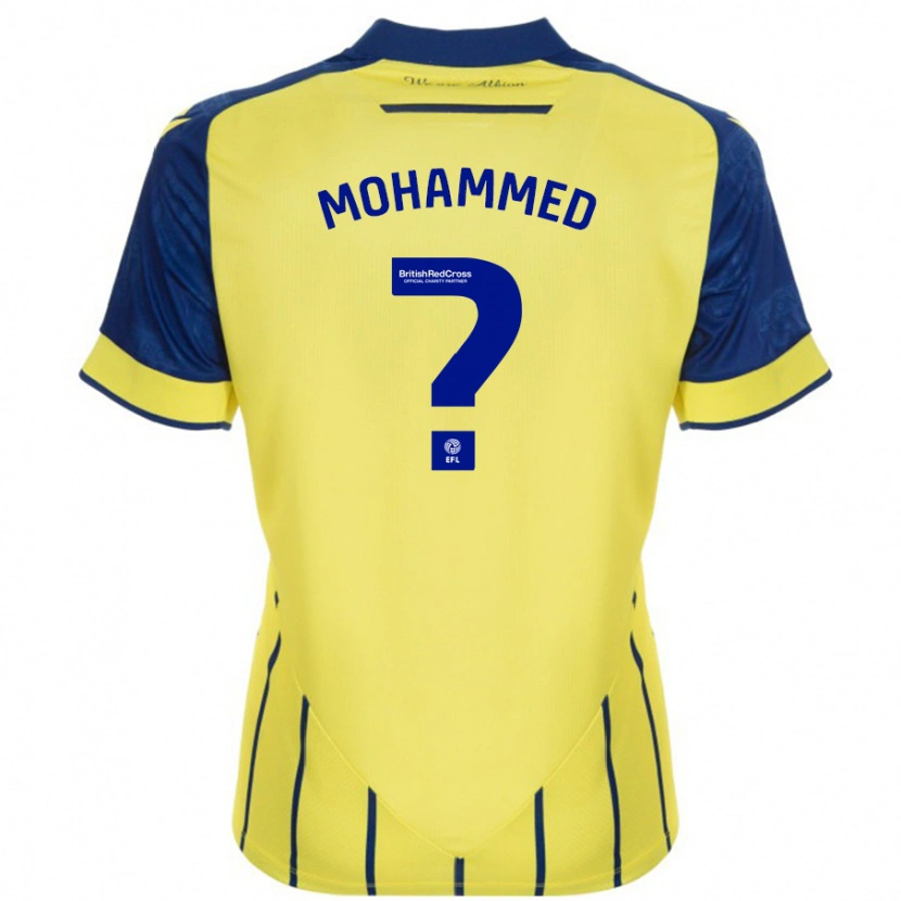 Danxen Kid Jamal Mohammed #0 Yellow Blue Away Jersey 2024/25 T-Shirt