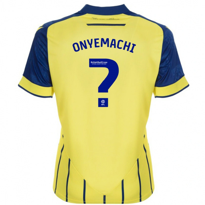 Danxen Kid Divine Onyemachi #0 Yellow Blue Away Jersey 2024/25 T-Shirt