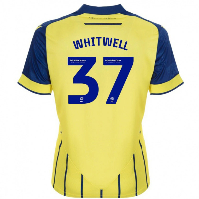 Danxen Kid Harry Whitwell #37 Yellow Blue Away Jersey 2024/25 T-Shirt