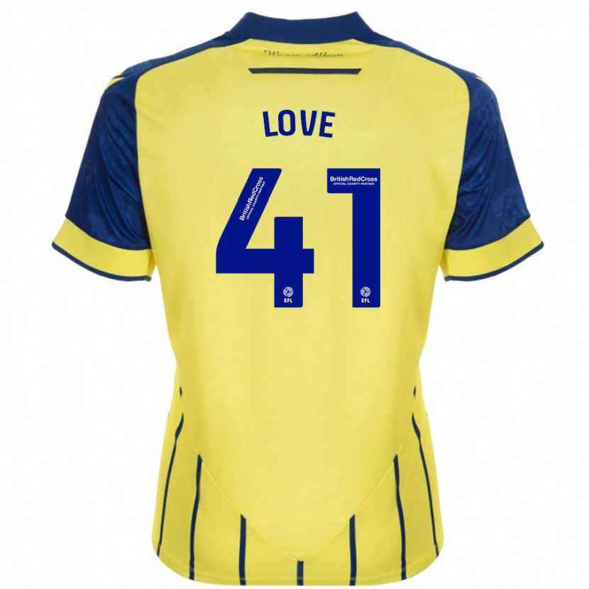 Danxen Kid Layton Love #41 Yellow Blue Away Jersey 2024/25 T-Shirt