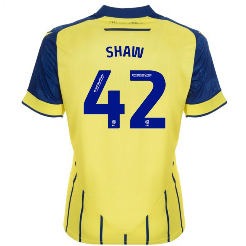 Danxen Kid Josh Shaw #42 Yellow Blue Away Jersey 2024/25 T-Shirt