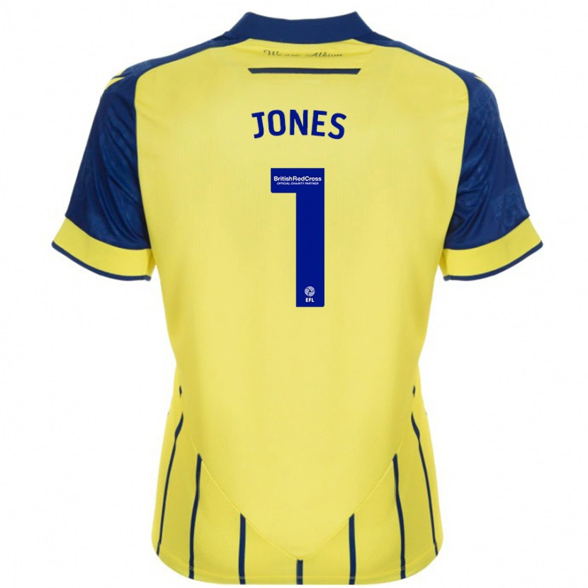 Danxen Kid Lucy Jones #1 Yellow Blue Away Jersey 2024/25 T-Shirt