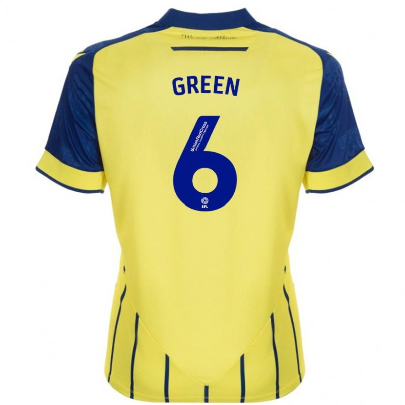 Danxen Kid Isabel Green #6 Yellow Blue Away Jersey 2024/25 T-Shirt