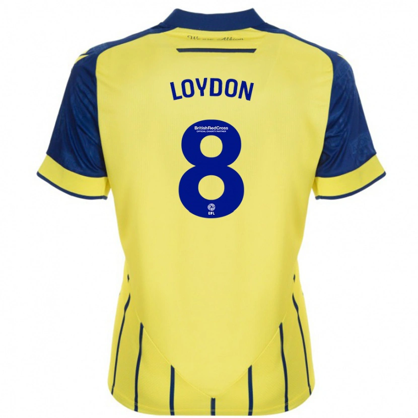 Danxen Kid Abi Loydon #8 Yellow Blue Away Jersey 2024/25 T-Shirt