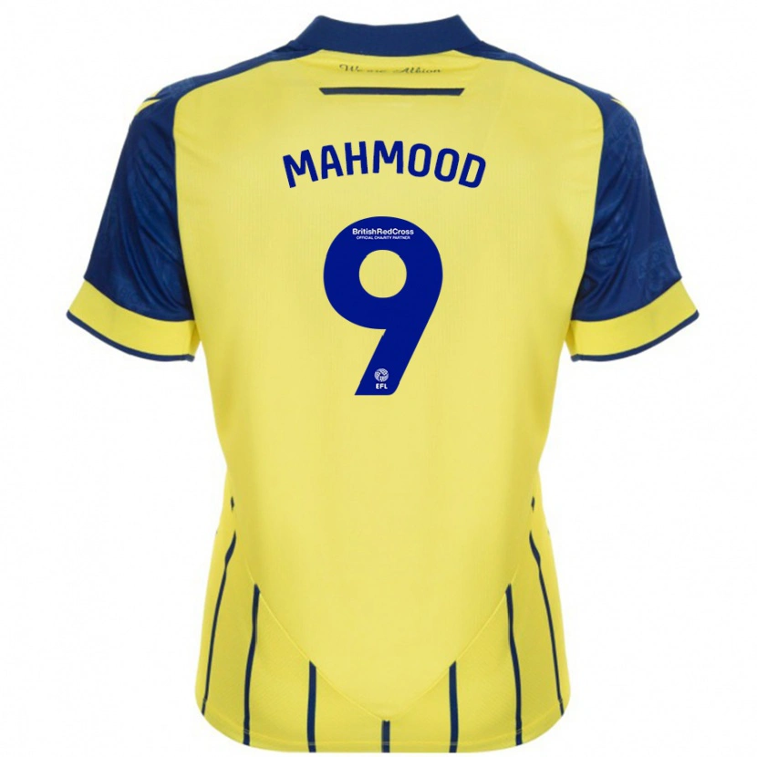 Danxen Kid Mariam Mahmood #9 Yellow Blue Away Jersey 2024/25 T-Shirt