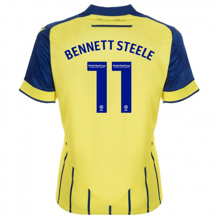 Danxen Kid Lizzie Bennett-Steele #11 Yellow Blue Away Jersey 2024/25 T-Shirt