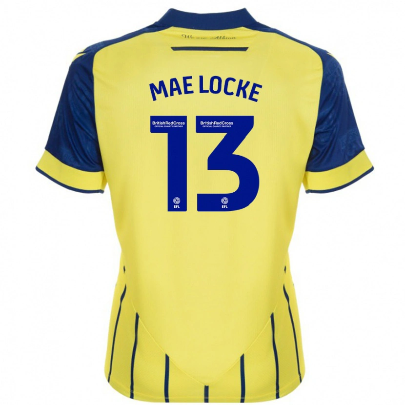 Danxen Kid Ellie Mae Locke #13 Yellow Blue Away Jersey 2024/25 T-Shirt