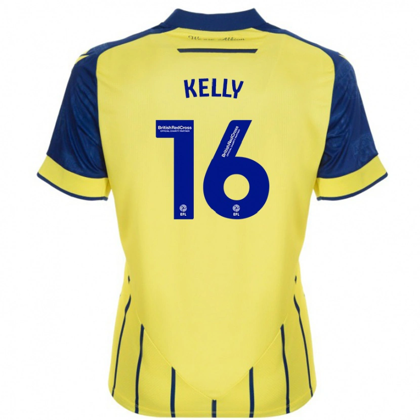 Danxen Kid Martin Kelly #16 Yellow Blue Away Jersey 2024/25 T-Shirt