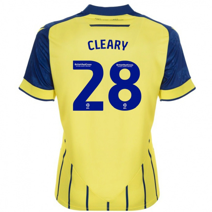 Danxen Kid Reyes Cleary #28 Yellow Blue Away Jersey 2024/25 T-Shirt