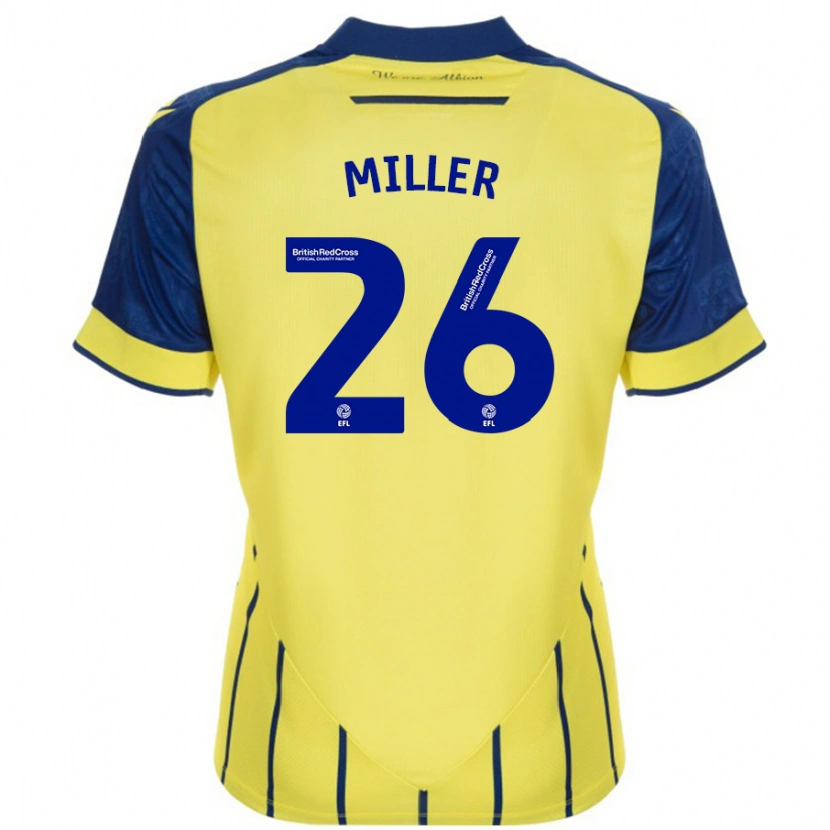 Danxen Kid Nna Miller #26 Yellow Blue Away Jersey 2024/25 T-Shirt