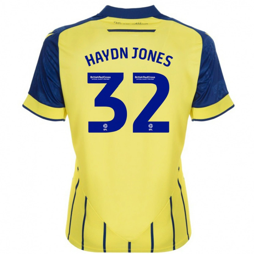 Danxen Kid Mackenzie Haydn-Jones #32 Yellow Blue Away Jersey 2024/25 T-Shirt