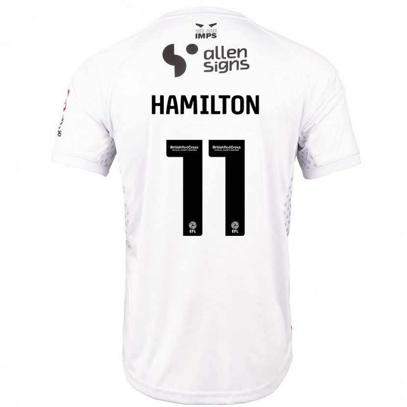 Danxen Kid Ethan Hamilton #11 Red White Away Jersey 2024/25 T-Shirt