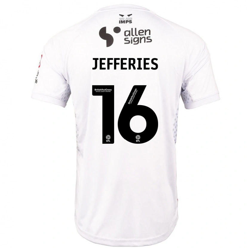 Danxen Kid Dom Jefferies #16 Red White Away Jersey 2024/25 T-Shirt