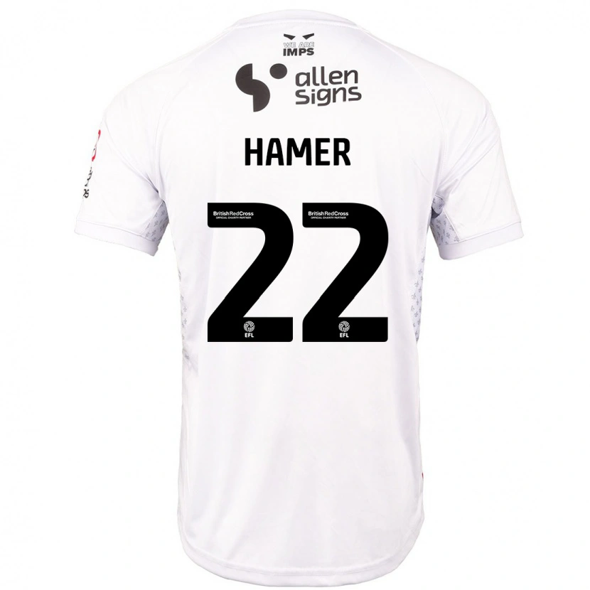 Danxen Kid Tom Hamer #22 Red White Away Jersey 2024/25 T-Shirt