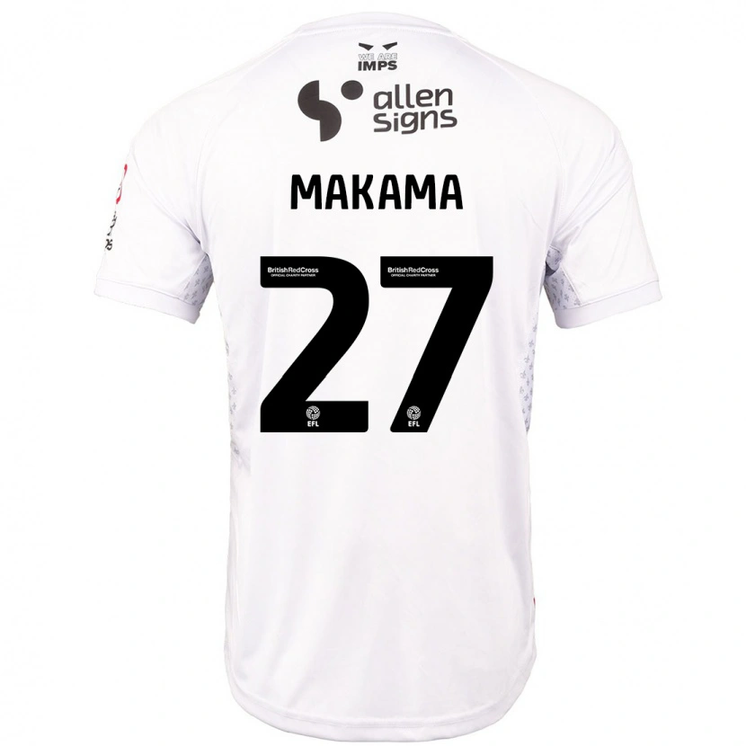 Danxen Kid Jovon Makama #27 Red White Away Jersey 2024/25 T-Shirt