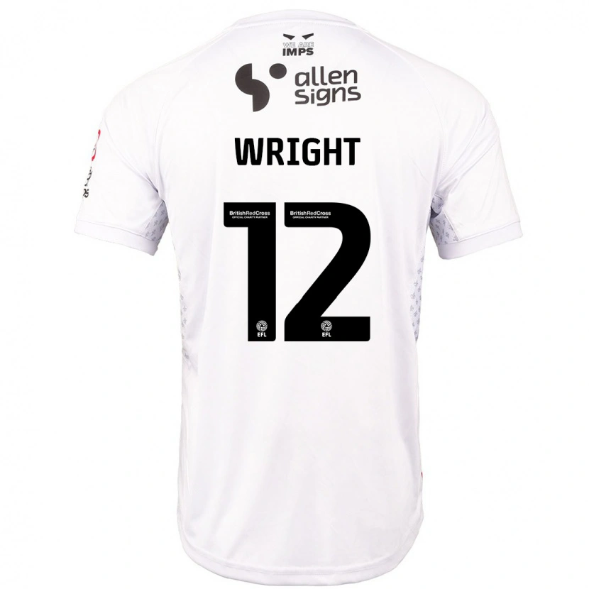 Danxen Kid Jordan Wright #12 Red White Away Jersey 2024/25 T-Shirt