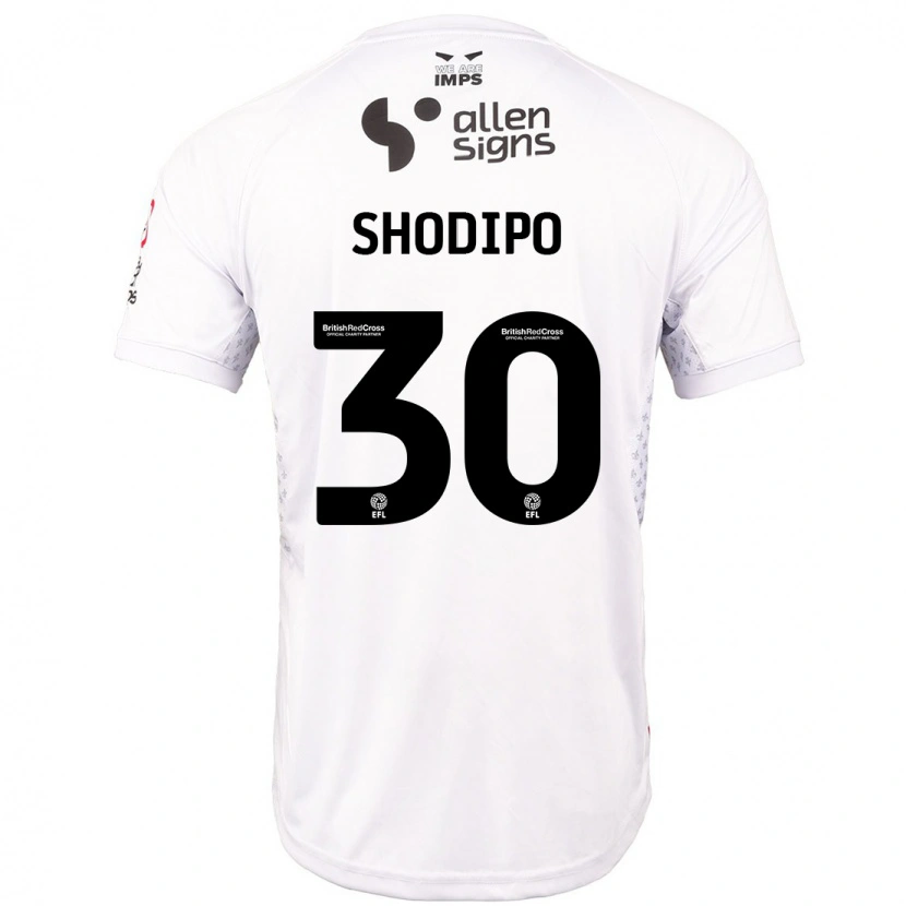 Danxen Kid Olamide Shodipo #30 Red White Away Jersey 2024/25 T-Shirt