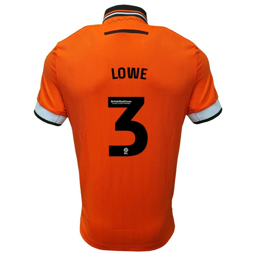 Danxen Kid Max Lowe #3 Orange White Away Jersey 2024/25 T-Shirt