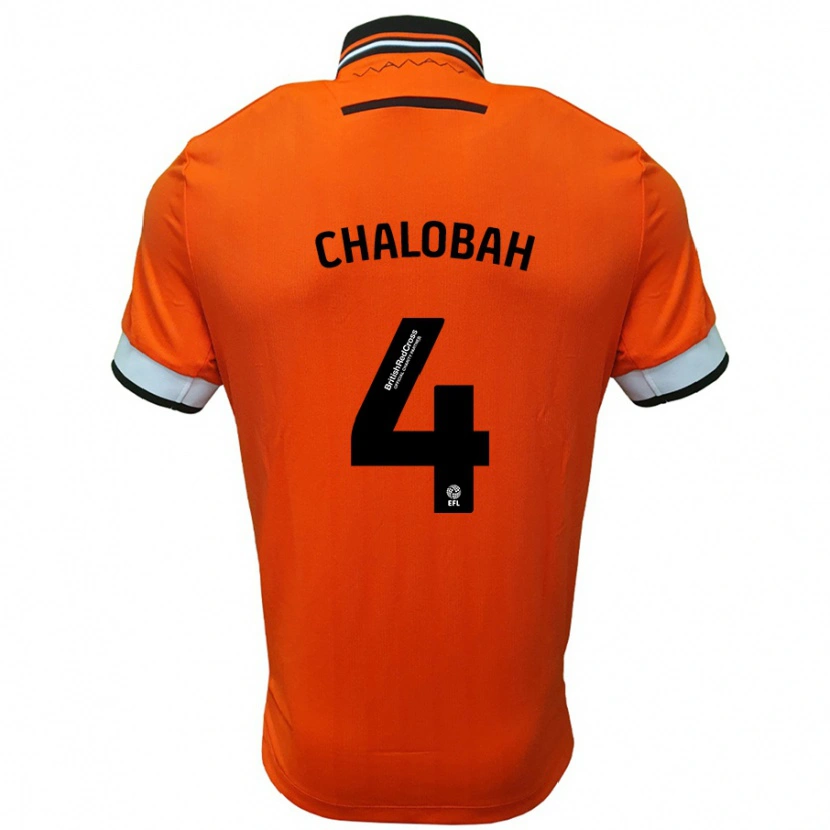 Danxen Kid Nathaniel Chalobah #4 Orange White Away Jersey 2024/25 T-Shirt