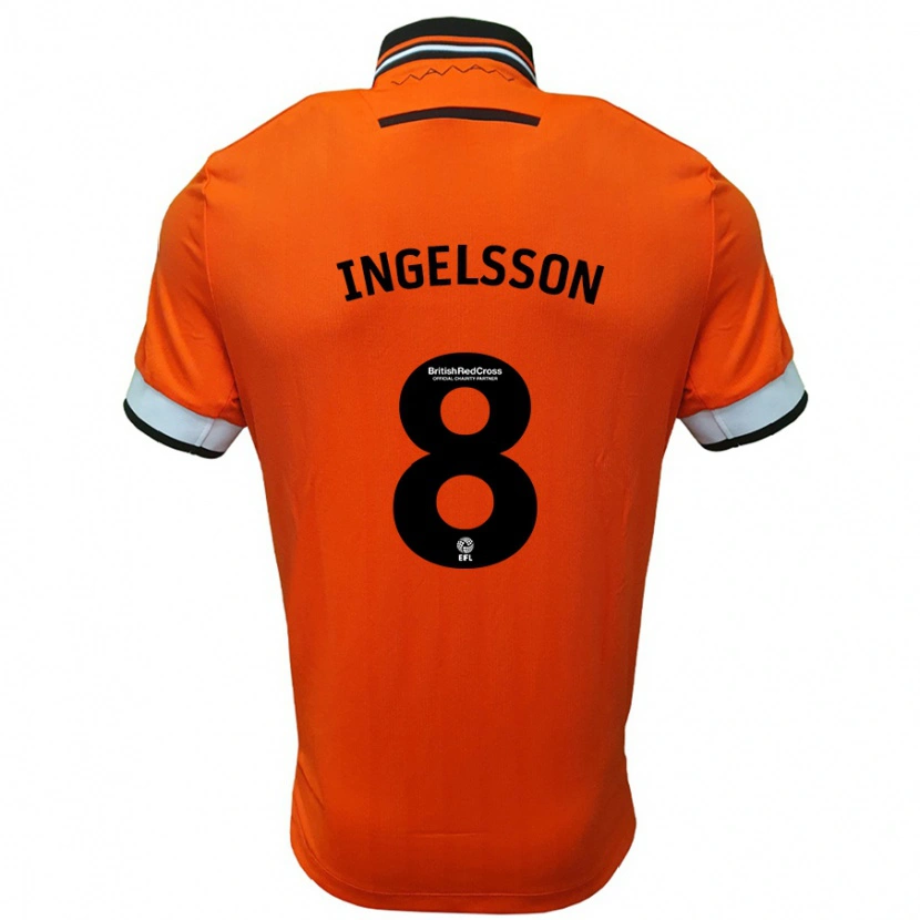 Danxen Kid Svante Ingelsson #8 Orange White Away Jersey 2024/25 T-Shirt