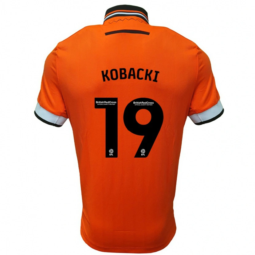 Danxen Kid Olaf Kobacki #19 Orange White Away Jersey 2024/25 T-Shirt