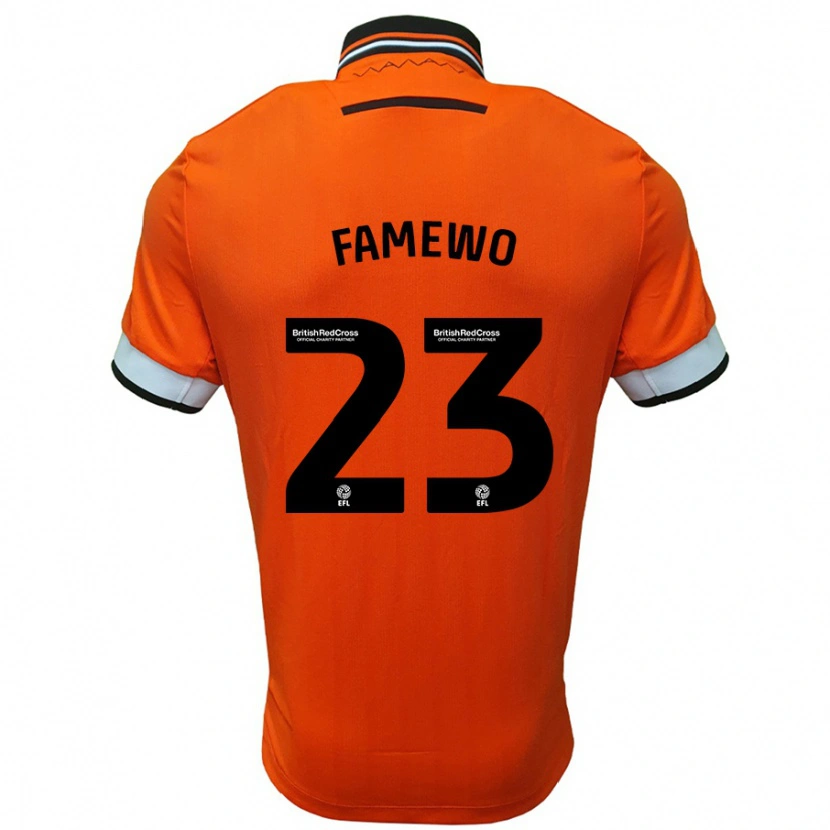 Danxen Kid Akin Famewo #23 Orange White Away Jersey 2024/25 T-Shirt