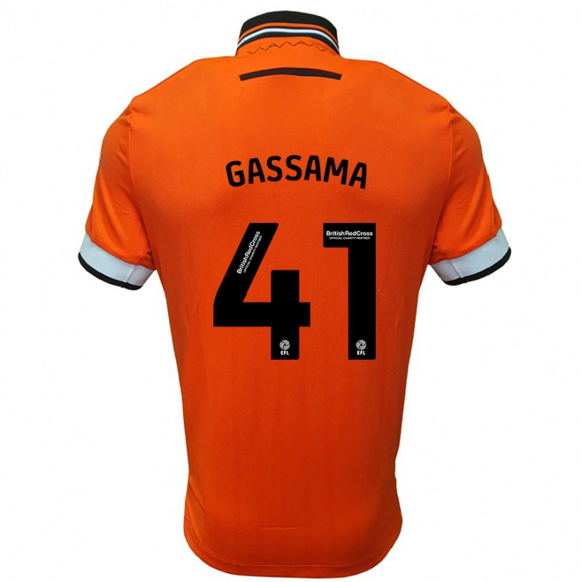 Danxen Kid Djeidi Gassama #41 Orange White Away Jersey 2024/25 T-Shirt