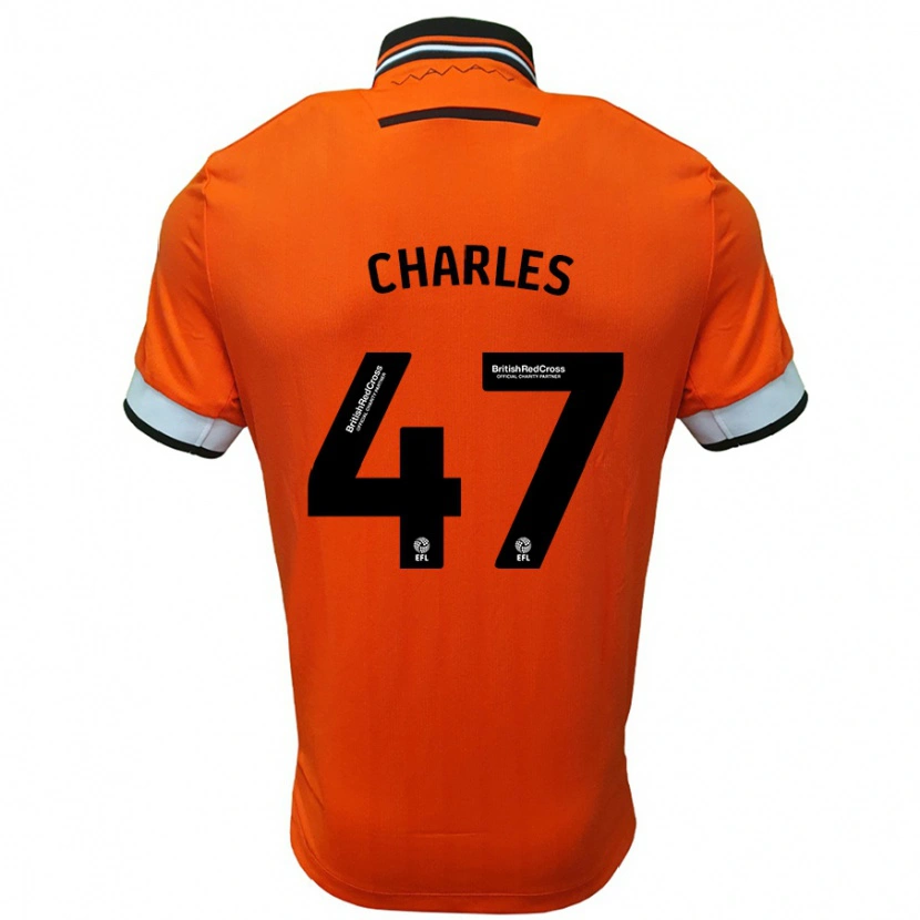 Danxen Kid Pierce Charles #47 Orange White Away Jersey 2024/25 T-Shirt