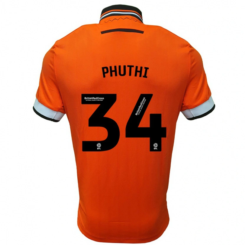 Danxen Kid Joey Phuthi #34 Orange White Away Jersey 2024/25 T-Shirt