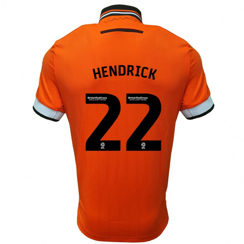 Danxen Kid Jeff Hendrick #22 Orange White Away Jersey 2024/25 T-Shirt