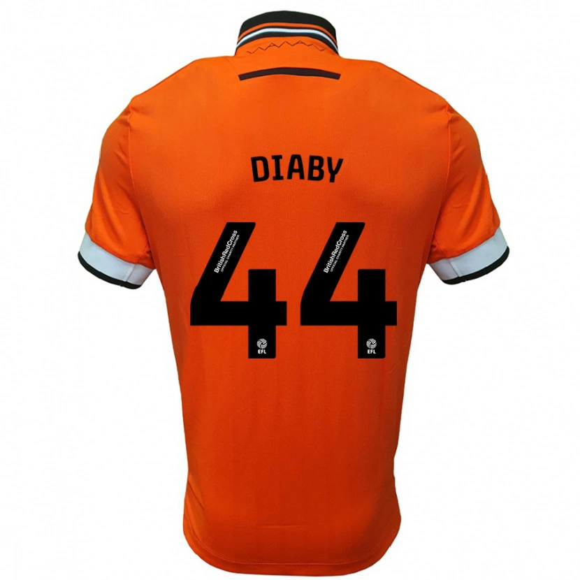 Danxen Kid Momo Diaby #44 Orange White Away Jersey 2024/25 T-Shirt