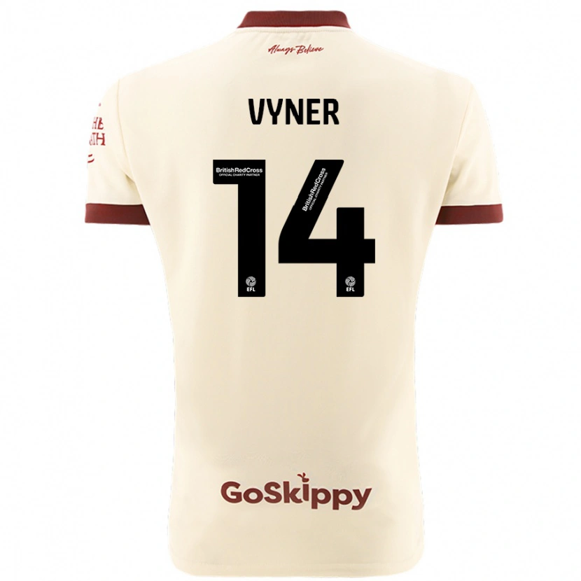 Danxen Kid Zak Vyner #14 Cream White Away Jersey 2024/25 T-Shirt