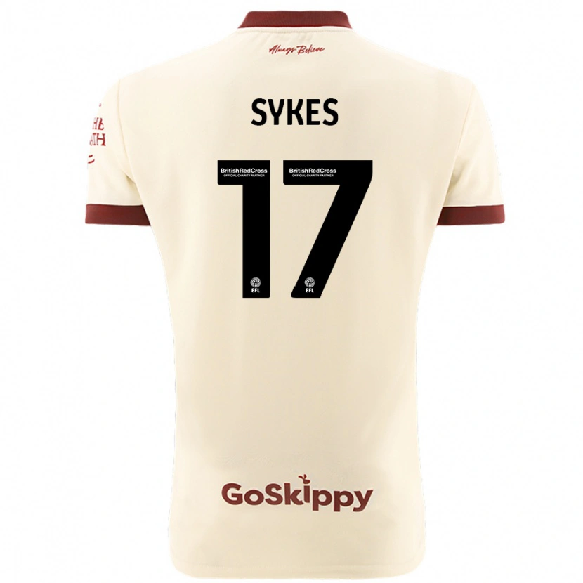 Danxen Kid Mark Sykes #17 Cream White Away Jersey 2024/25 T-Shirt