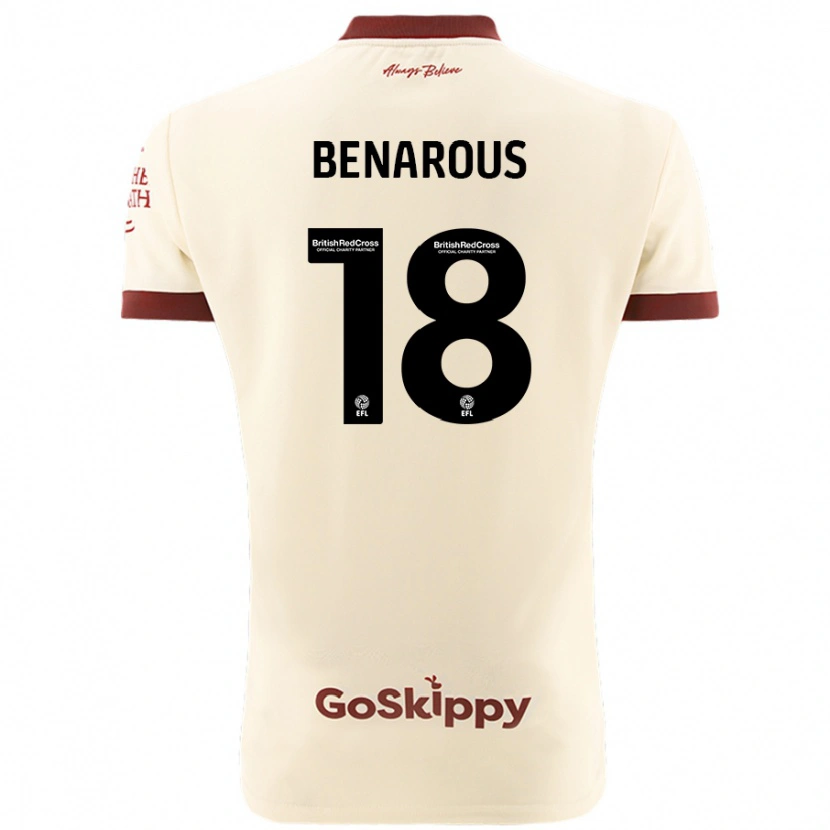 Danxen Kid Ayman Benarous #18 Cream White Away Jersey 2024/25 T-Shirt